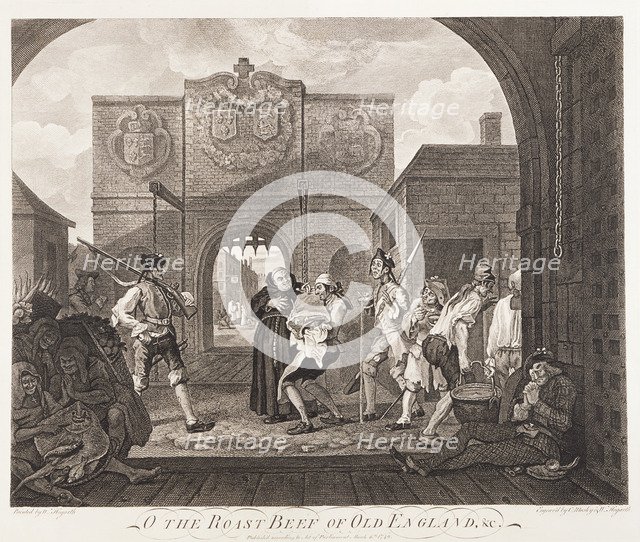 'O the Roast Beef of Old England', 1749. Artist: William Hogarth
