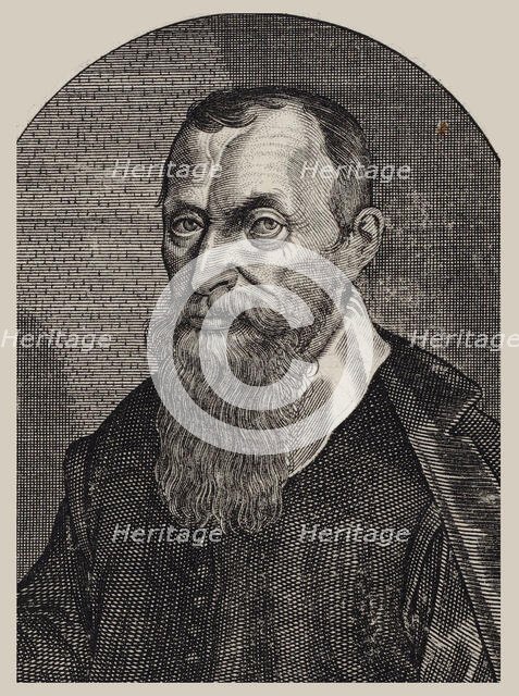 Portrait of the composer Adam Gumpelzhaimer (1559-1625). Creator: Kilian, Lucas (1579-1637).