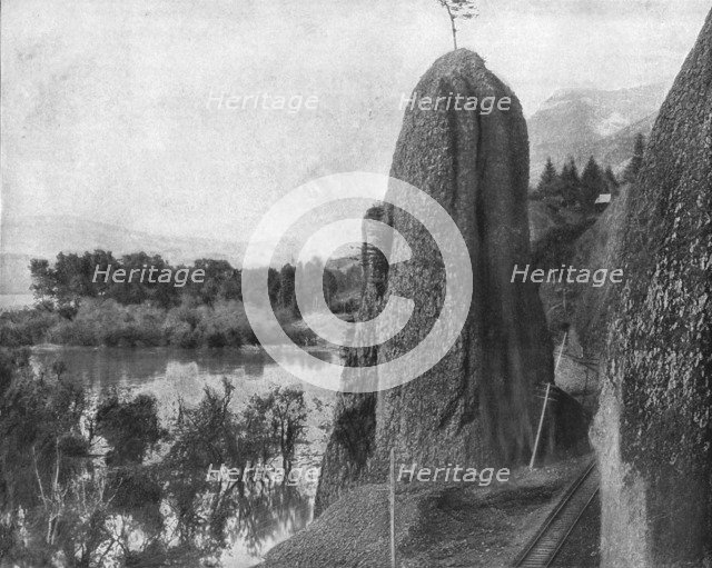 Pillars of Hercules, Columbia River, USA, c1900.  Creator: Unknown.
