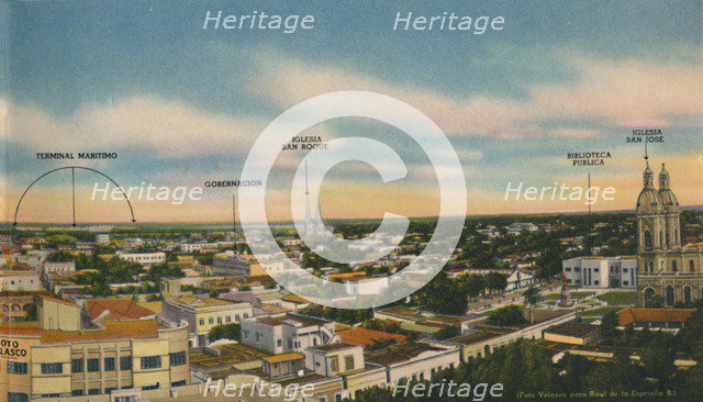 'Panorama of Barranquilla (Central Sector)', c1940s. Artist: Unknown.