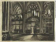 Side Chapels, the Cathedral, Toledo, c. 1903. Creator: Joseph J Pennell.