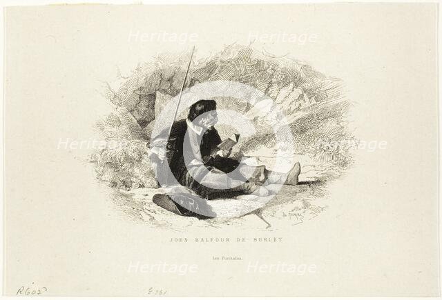 John Balfour de Burley - Les Puritains, n.d. Creator: Charles Emile Jacque.