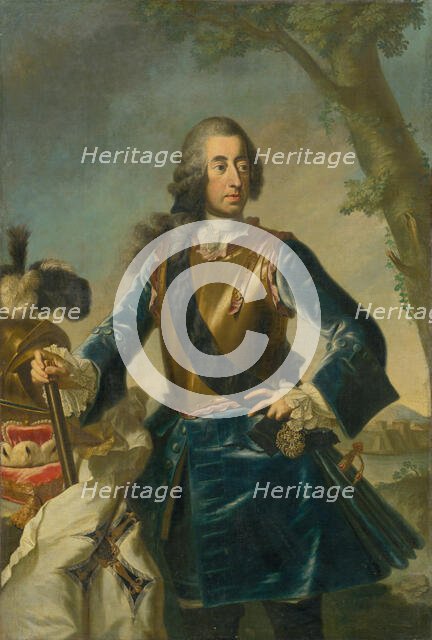 Portrait of Prince-Elector Klement August of Cologne, (Portrait of a Prince), c1750. Creator: Georg Desmarees.