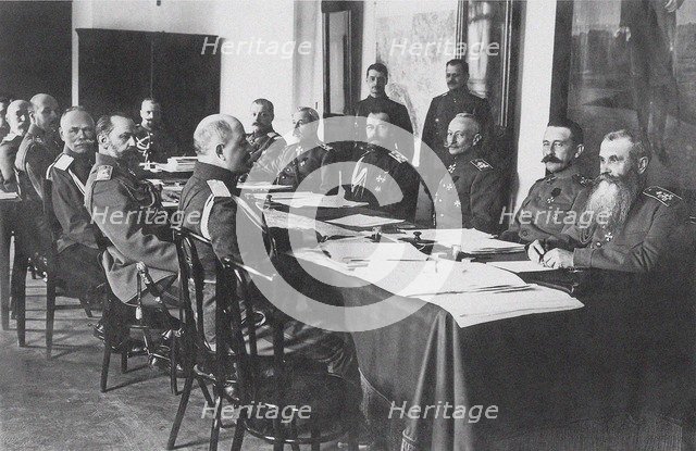 Meeting at the Headquarters (Stavka) of the Commander-in-chief of the Russian Imperial Army in Mogil