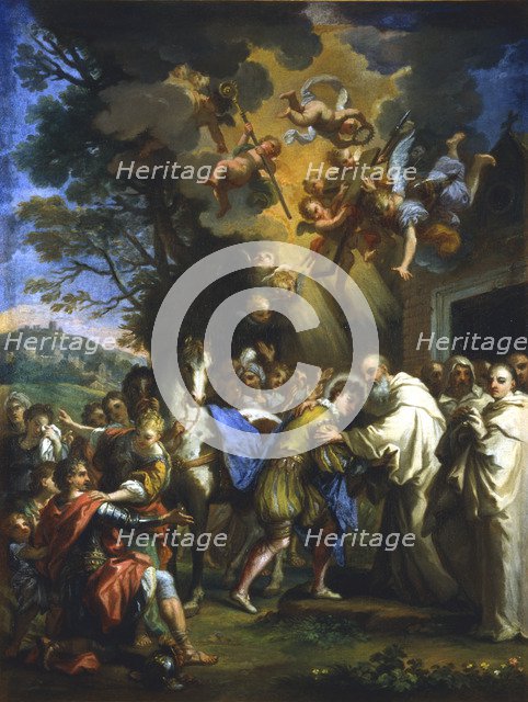 'Entry of St Bernard into the City', c1630-1679. Artist: Unknown