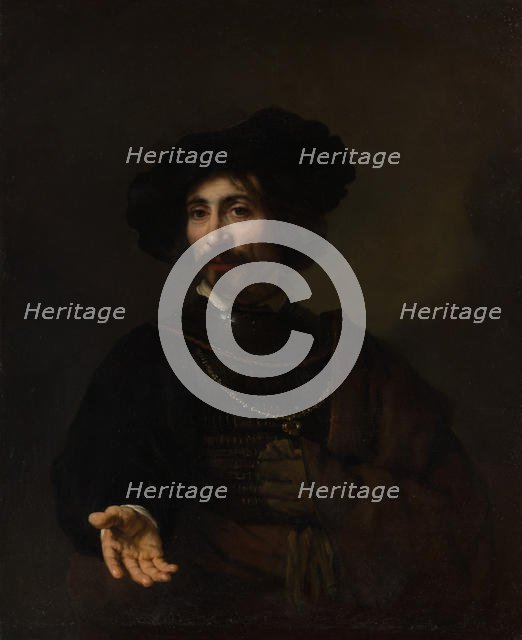 Man with a Steel Gorget. Creator: Style of Rembrandt (Dutch, second or third quarter 17th century).