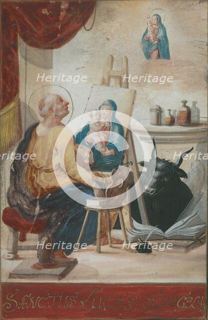 St. Luke Painting the Madonna, 1700-1730. Creator: Unknown.