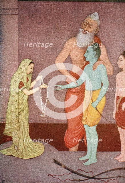 Rama's Marriage, 1913.  Artist: K Venkatappa