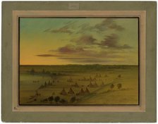 Sioux Village - Lac du Cygne, 1861/1869. Creator: George Catlin.