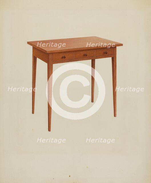 Shaker Table, c. 1938. Creator: John W Kelleher.