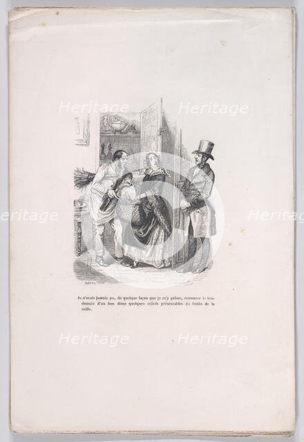 Leftovers from the Little Miseries of Human Life, 1843. Creator: Quichon.