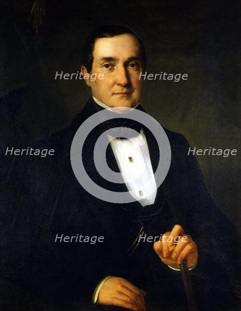 Portrait of Bartolomeo Merelli (1793-1879). Creator: Anonymous.