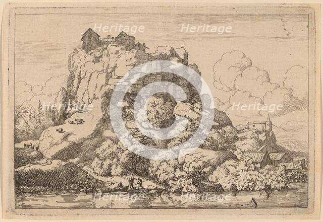 River at the Foot of a High Rock, probably c. 1645/1656. Creator: Allart van Everdingen.