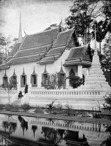 Ayutthaya, Siam (Thailand): the temple Wat Chumphon Nikayaram, 1865-1866. Creator: John Thomson.