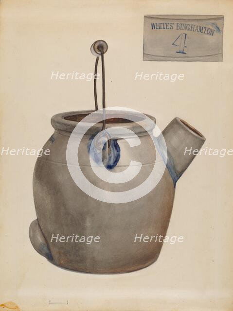 Jug for Pancake Batter, 1935/1942. Creator: Jessica Price.