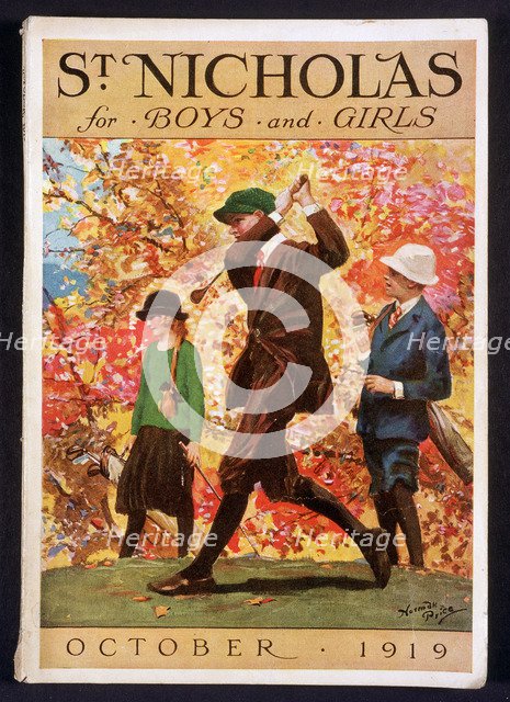St Nicholas, for Boys and Girls, cover, October 1919. Artist: Unknown