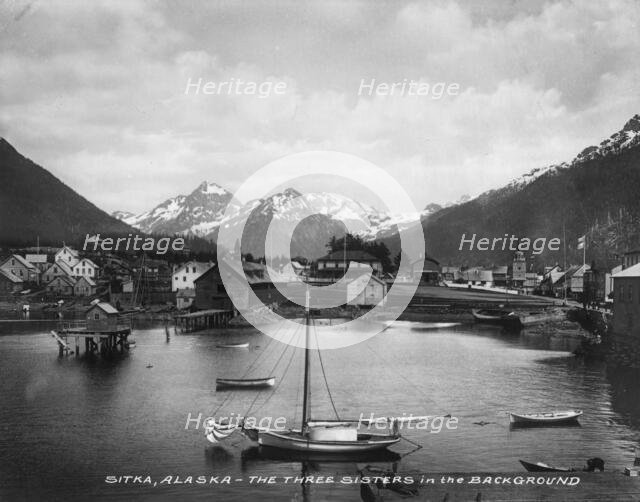 Three Sisters Mts. (background), between c1900 and c1930. Creator: Unknown.