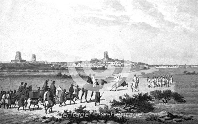 ''Entrée de Barth a Tombouctou le septembre 1853; L'Ouest Africain', 1914. Creator: Johann Martin Bernatz.