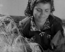 An Italian Woman Working in the Fields, 1944. Creator: British Pathe Ltd.