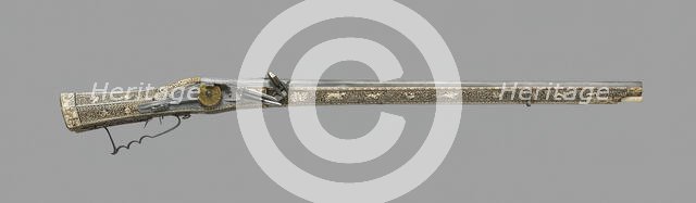 Wheellock Rifle, Germany, 1577. Creator: Unknown.