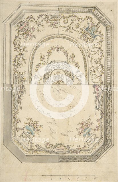 Au Choix Design for a Ceiling, n.d.. Creator: Anon.