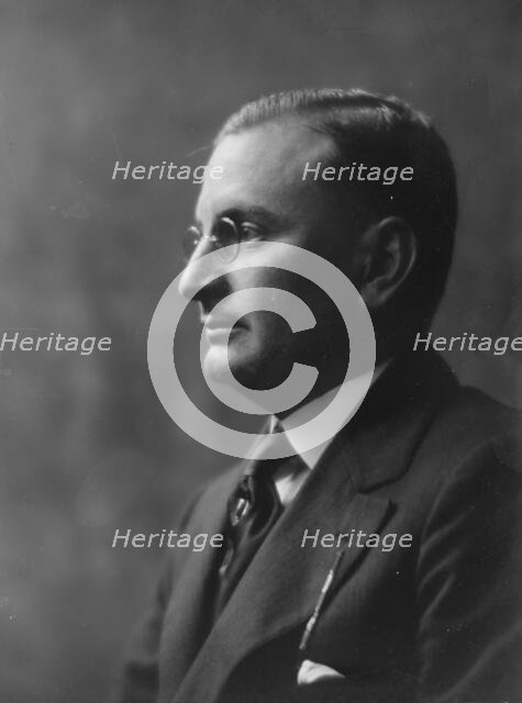 Cassidy, John H., Mr., portrait photograph, 1917 July. Creator: Arnold Genthe.