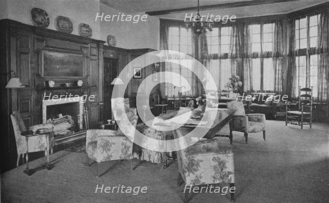 Lounge in Dormie House, Creek Club, Locust Valley, New York, 1925. Artist: Unknown.