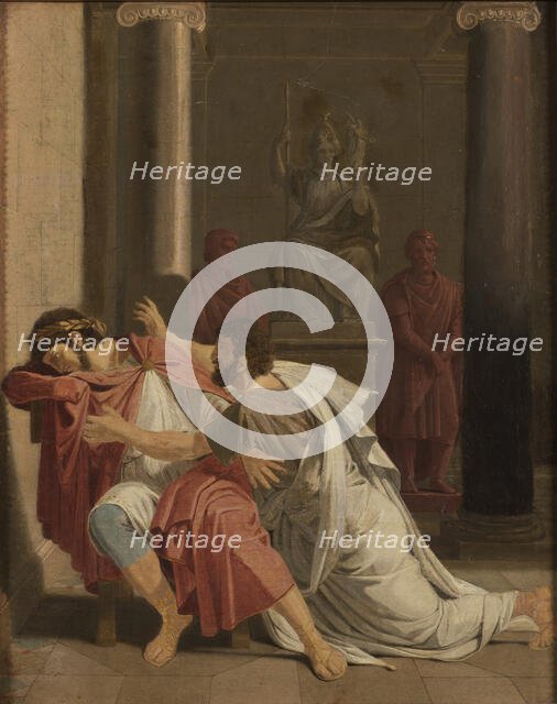 Burrhus, Nero's Tutor, Prostrating Himself before his Sovereign Lord, 1816. Creator: Otto Wallgren.
