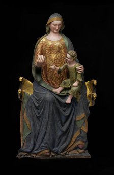 Enthroned Virgin and Child, Italian, mid-14th century. Creator: Unknown.