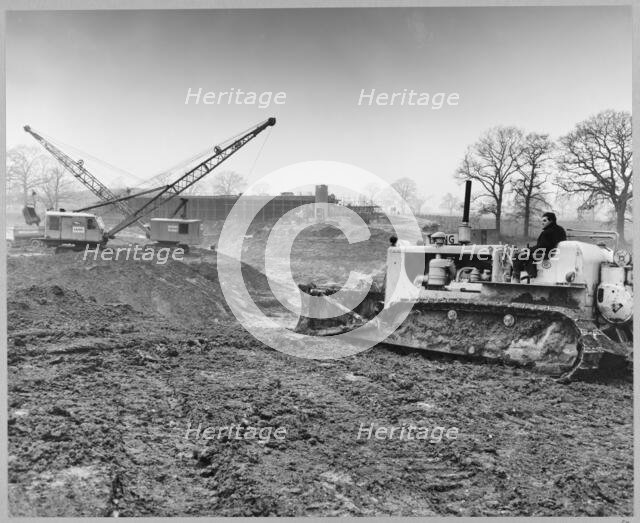M6 Motorway, Stafford, Staffordshire, 12/1960. Creator: John Laing plc.