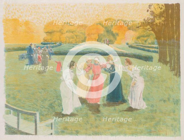 Le Colin-Maillard, 1897. Creator: Alexandre Lunois (French, 1863-1916).