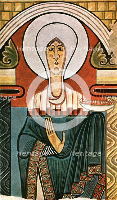 Fresco in the church of Sant Climent de Tahüll, Catalonia, Spain, (1928). Creator: Unknown.