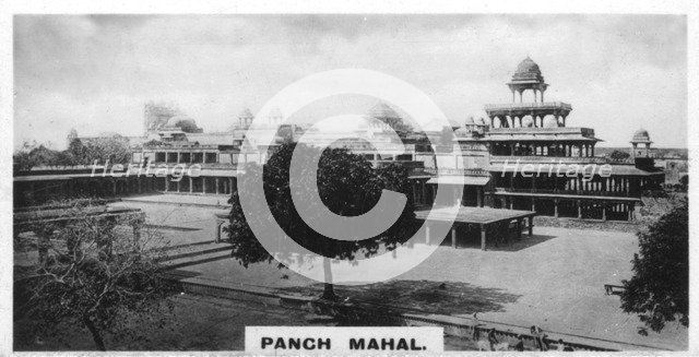 Panch Mahal, Fatehpur Sikri, Agra, India, c1925. Artist: Unknown