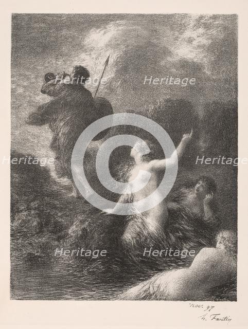 Twilight of the Gods: Siegfried and the Rhine Maidens, 1897. Creator: Henri Fantin-Latour (French, 1836-1904).