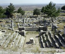 Bouleuterion (senate house), Priene, Agora, Ionia, Anatolia, Turkey, 2nd century (1999). Creator: Unknown.