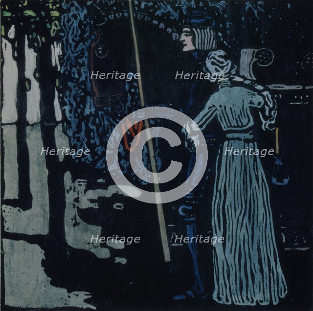 The Farewell, 1907. Artist: Kandinsky, Wassily Vasilyevich (1866-1944)