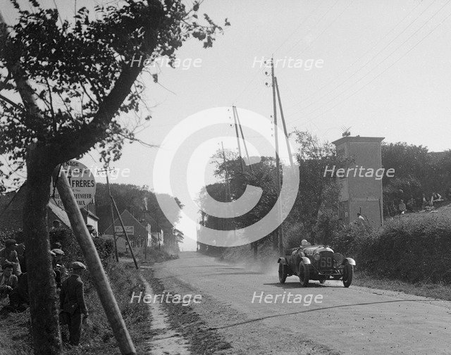 Bentley of Tim Birkin competing at the Boulogne Motor Week, France, 1928. Artist: Bill Brunell.