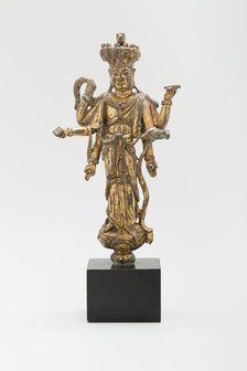 Eleven-Headed and Six-Armed Guanyin (Avalokiteshvara) Standing...,  Tang dynasty, c. 9th cent. Creator: Unknown.