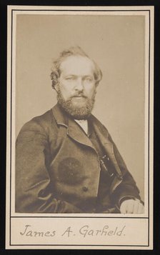 Portrait of James Abram Garfield (1831-1881), Circa 1860s. Creator: Unknown.