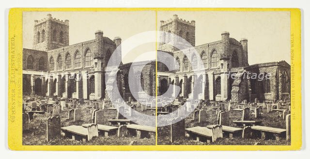 Chester Cathedral - From Walls, 1850/94. Creator: Francis Bedford.