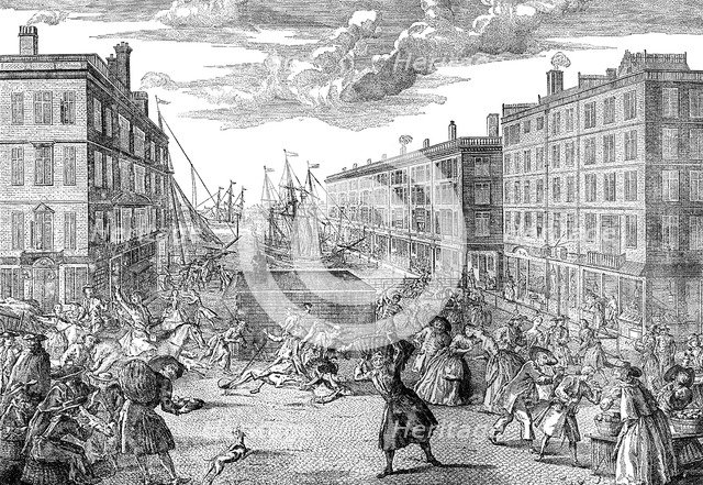 'The View and Humours of Billingsgate',1736. Artist: Unknown