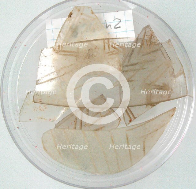 Glass Fragments, Coptic, 4th-early 5th century. Creator: Unknown.