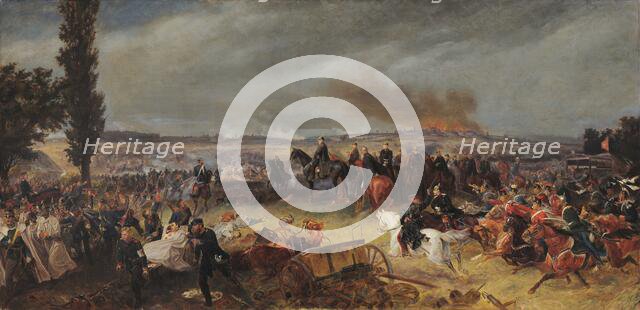 The Battle of Königgrätz on 3 July 1866, after 1869. Creator: Bleibtreu, Georg (1828-1892).