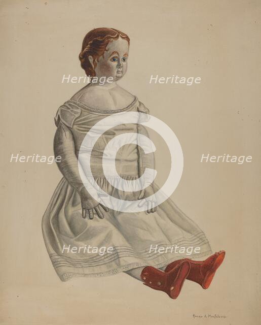 Doll--"Nina", 1935/1942. Creator: Renee A. Monfalcone.