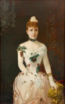 Maria Christina of Austria (1858-1929), Queen of Spain , 1888. Creator: Sorolla y Bastida, Joaquín (1863-1923).