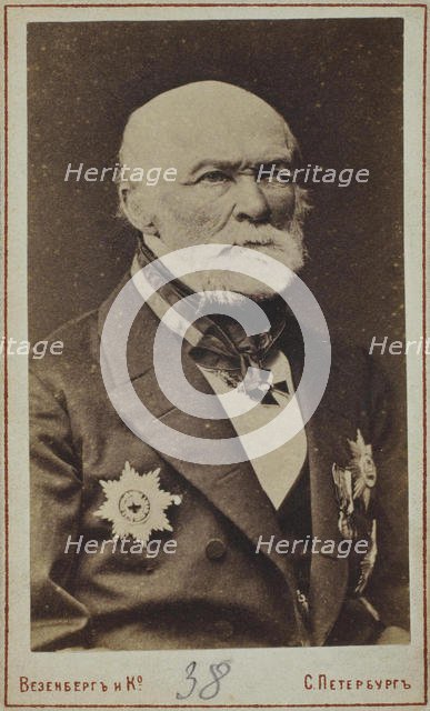 Portrait of Nikolay Ivanovich Pirogov (1810-1881). Artist: Photo studio Wesenberg  