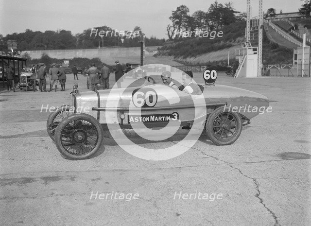 Bertie Kensington Moir in his Aston Martin at the JCC 200 Mile Race, Brooklands, Surrey, 1921. Artist: Bill Brunell.