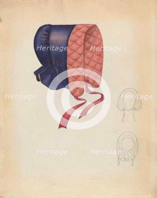 Bonnet, c. 1937. Creator: Dorothy Gernon.