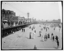 The Beach, Atlantic City, between 1901 and 1906. Creator: Unknown.