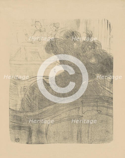 Cléo de Mérode, c. 1898. Creator: Toulouse-Lautrec, Henri, de (1864-1901).